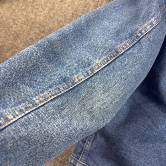 WRANGLER Men’s Denim Sherpa Jean Jacket size: Medium - Picture 5 of 11